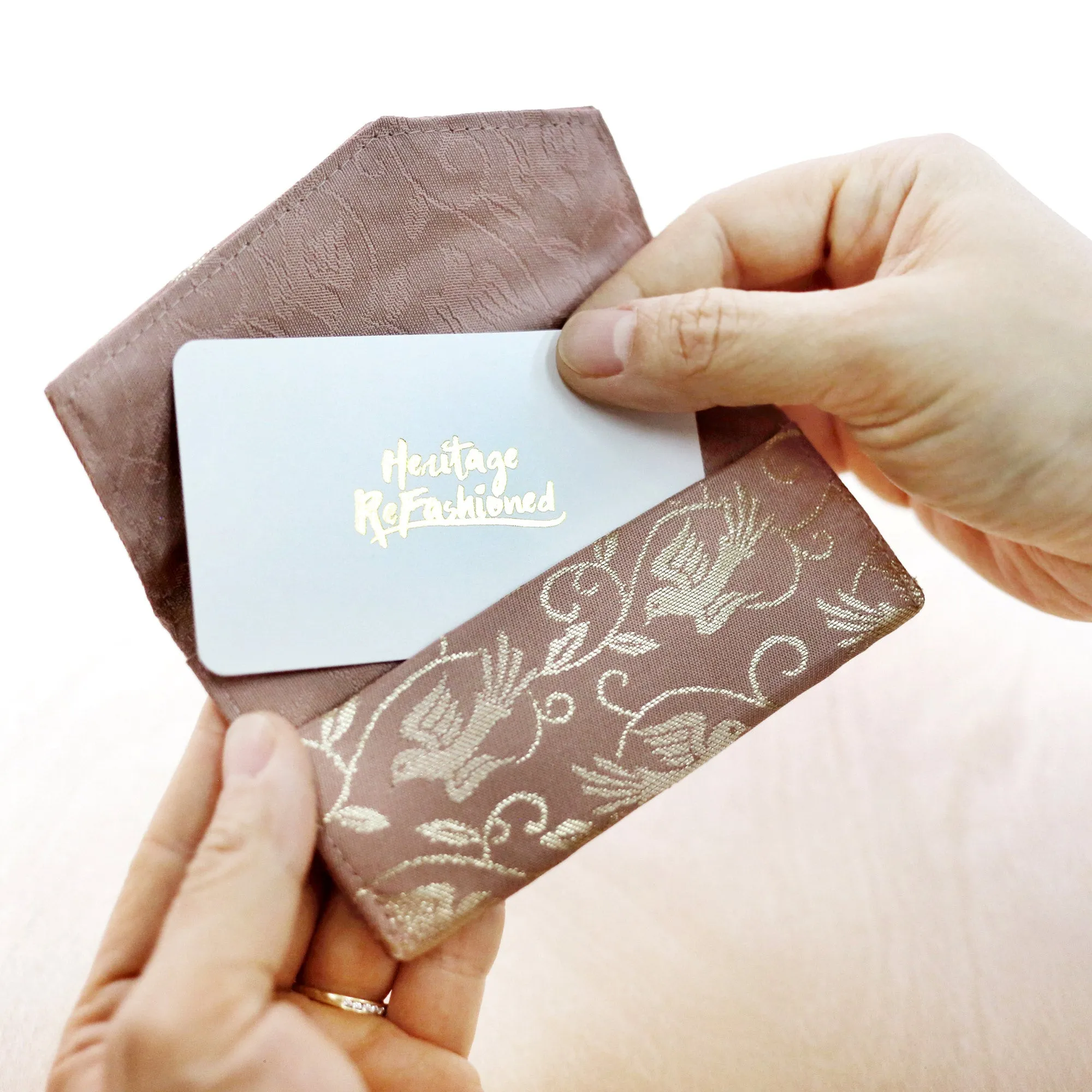 Japanese Kimono Business Card Holder | Upcycled from vintage  Obi textiles