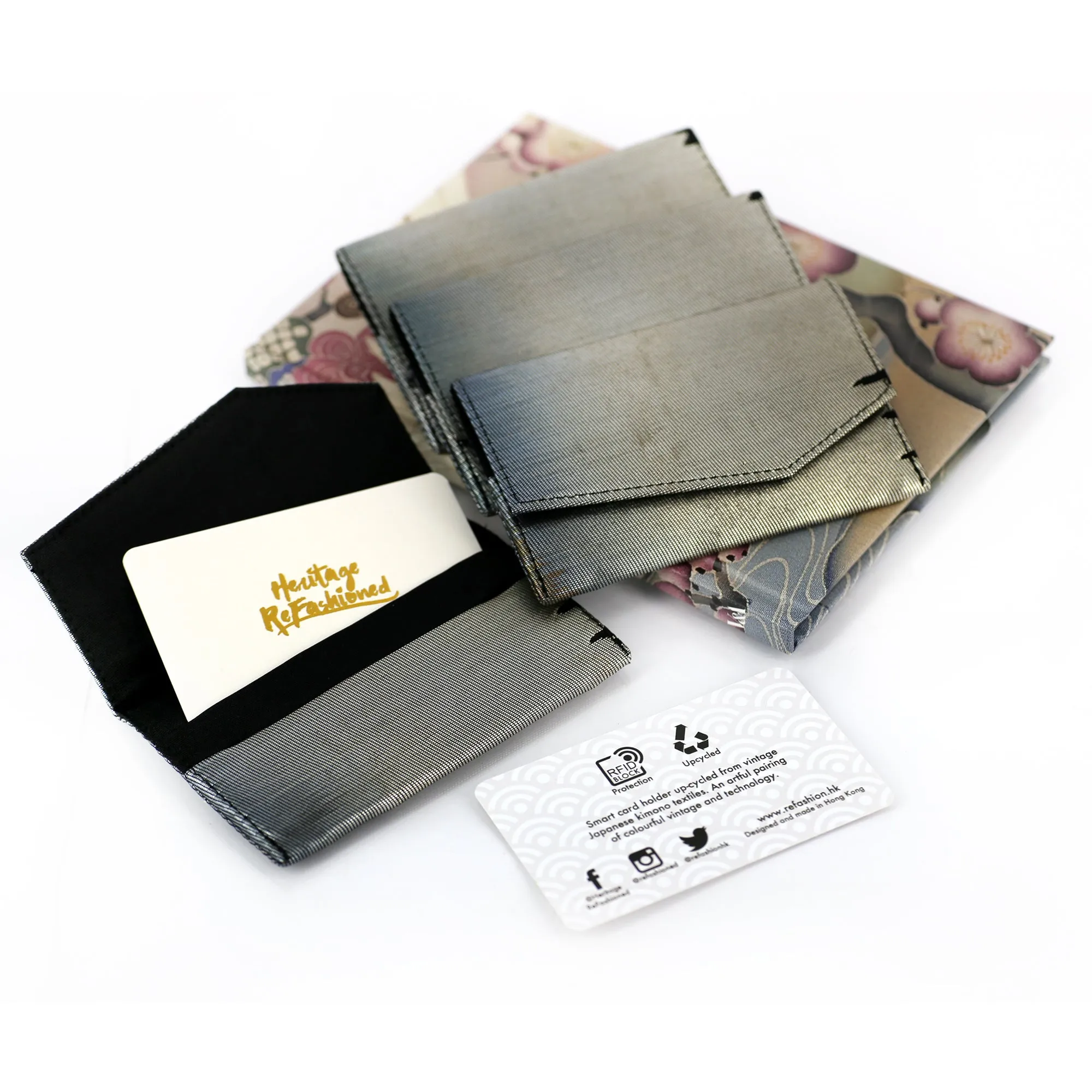 Japanese Kimono Business Card Holder | Upcycled from vintage  Obi textiles