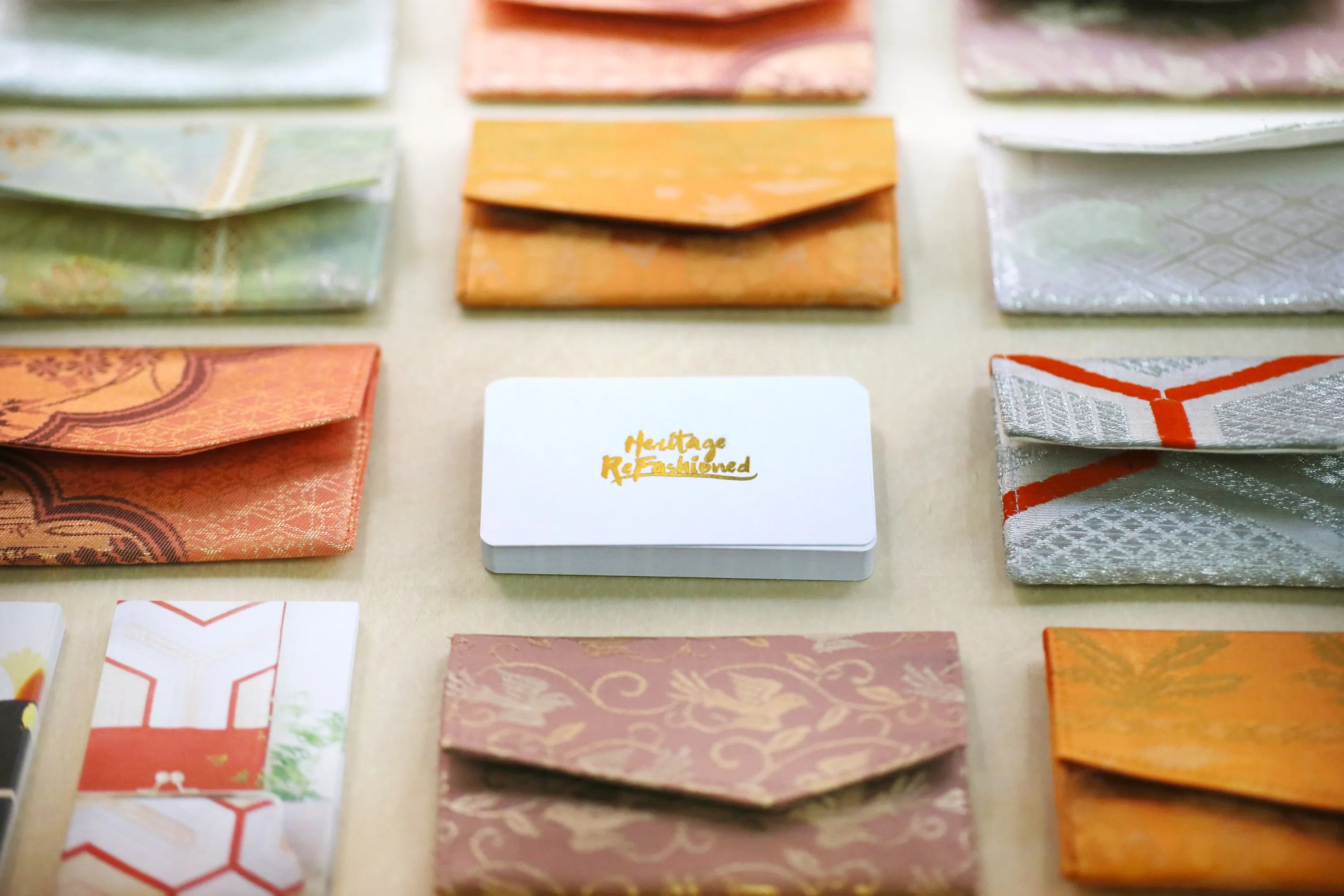 Japanese Kimono Business Card Holder | Upcycled from vintage  Obi textiles
