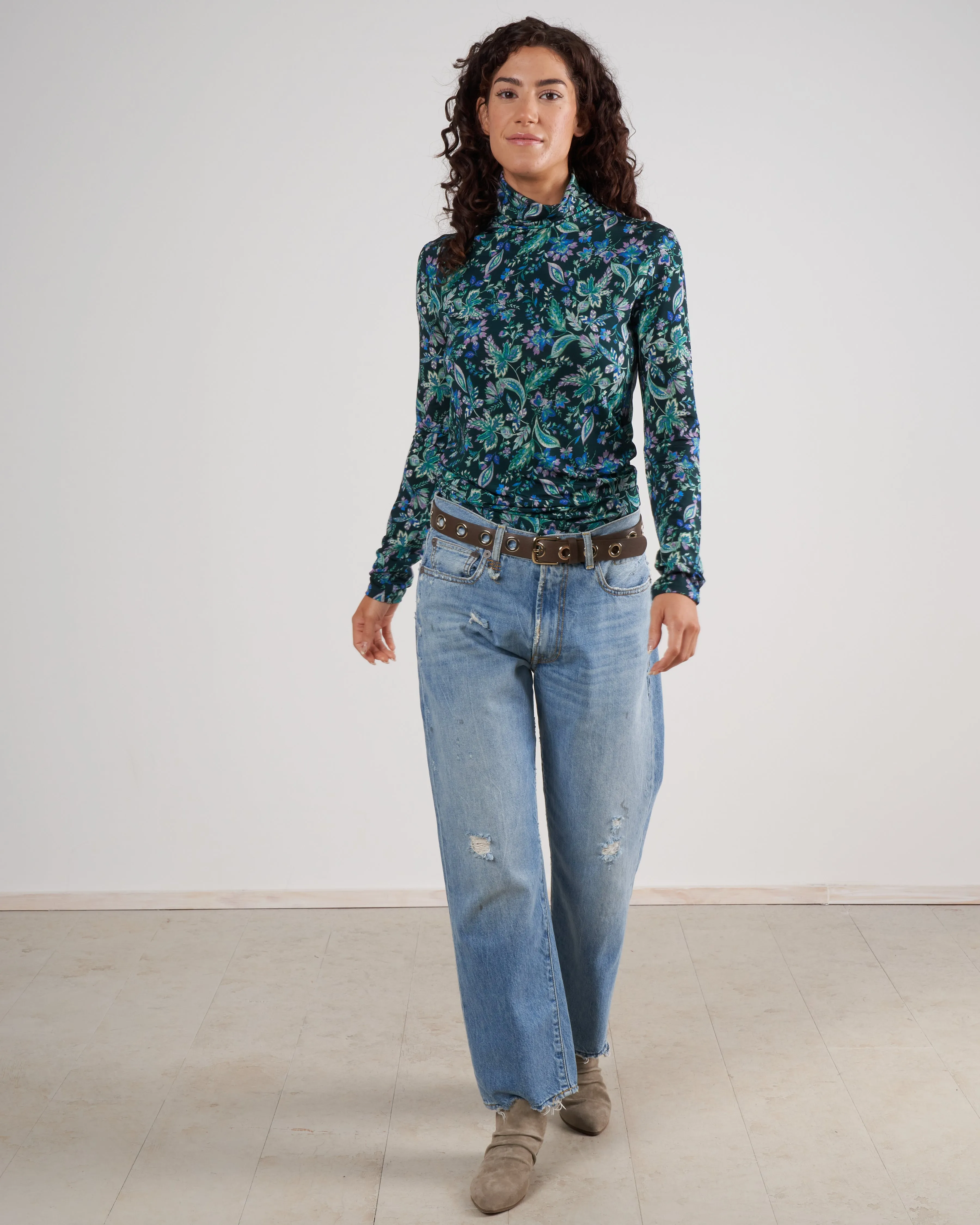 jewel top - dark green