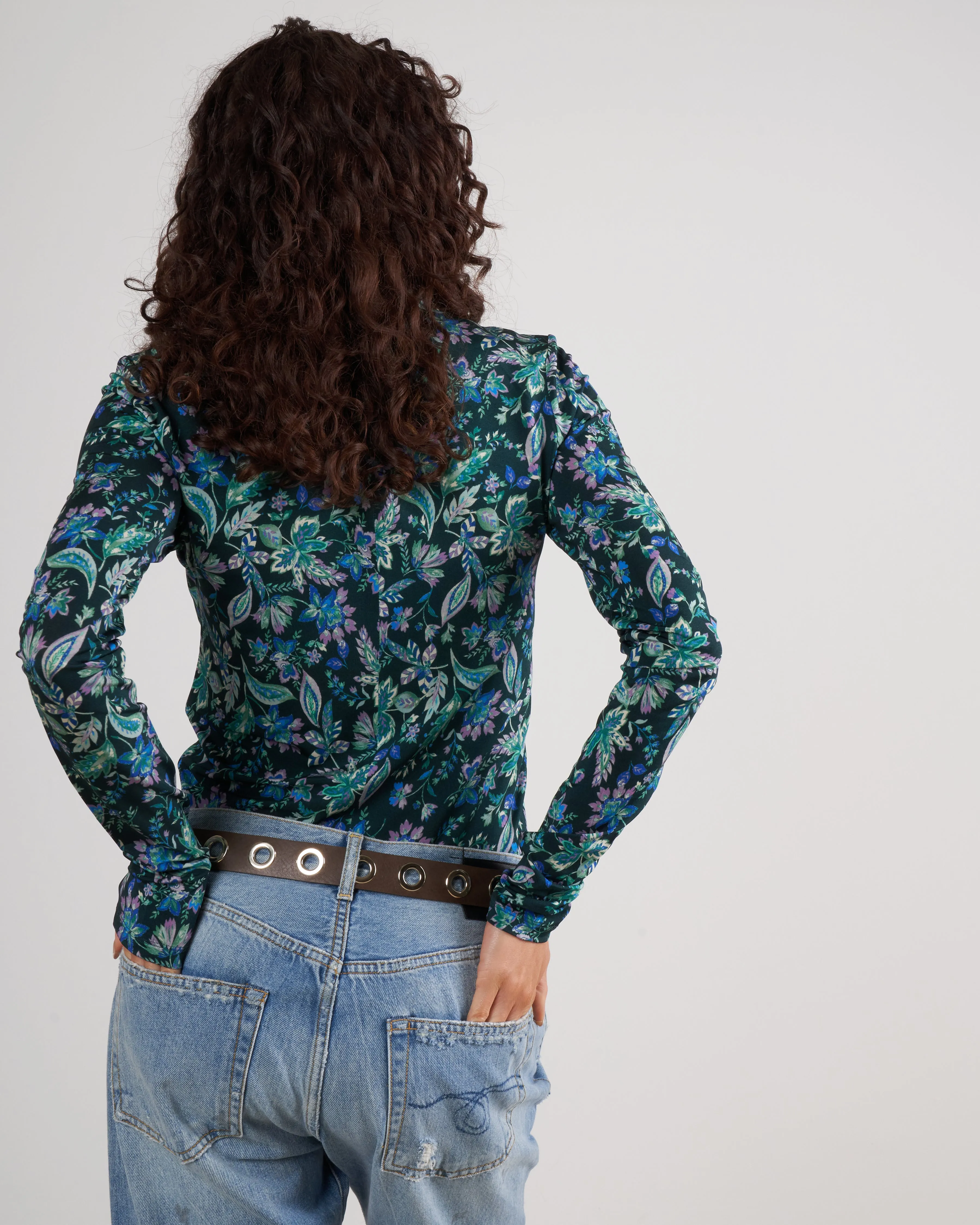jewel top - dark green