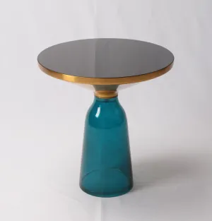 Karin Table Side Table - Gold & Blue