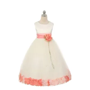Kenza - Peach Blush Petal Colour and Sash