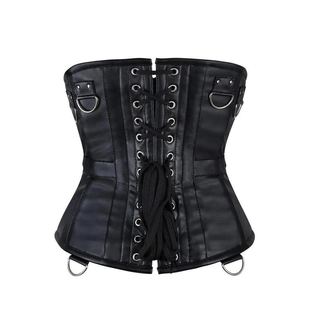 Krista Faux Leather Gothic Corset