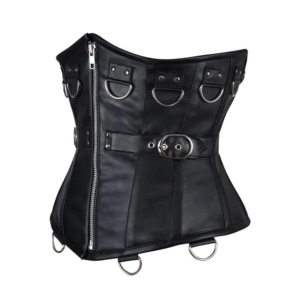 Krista Faux Leather Gothic Corset