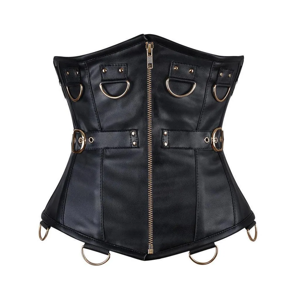 Krista Faux Leather Gothic Corset