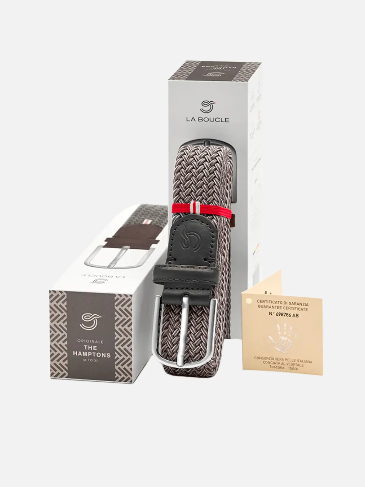 La Boucle The Hamptons Stretch Belt - Grey