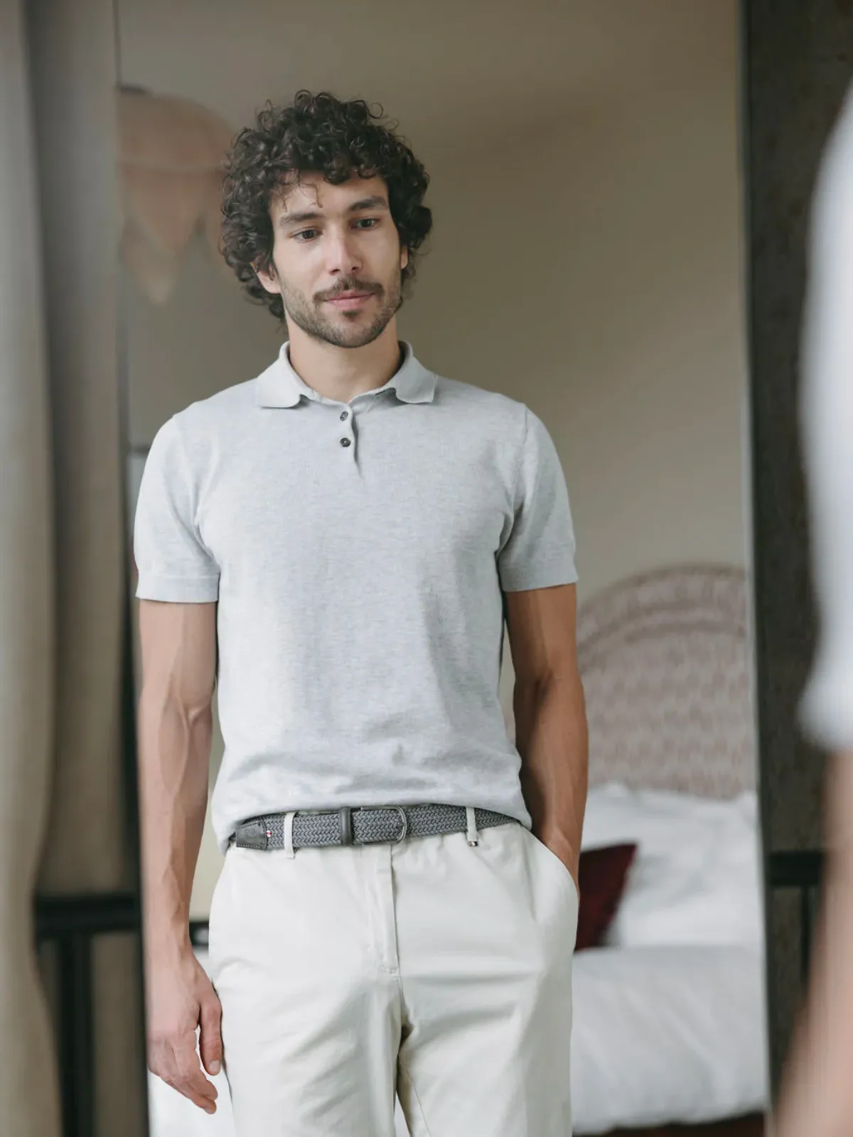 La Boucle The Hamptons Stretch Belt - Grey