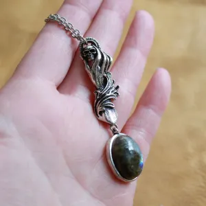 Labradorite Death Hand Necklace