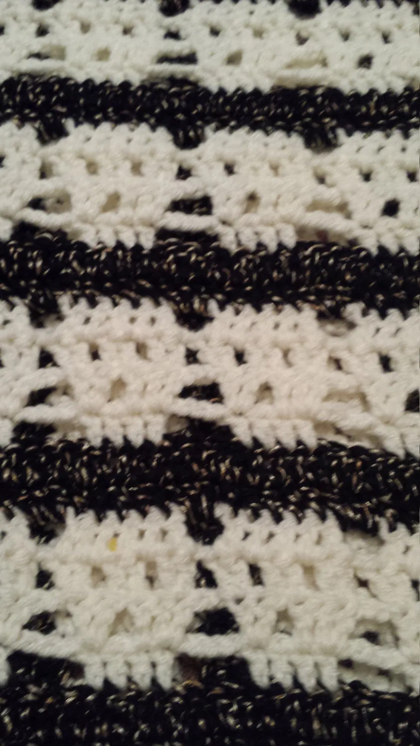 Ladies' Sugar Skull Poncho Crochet Pattern