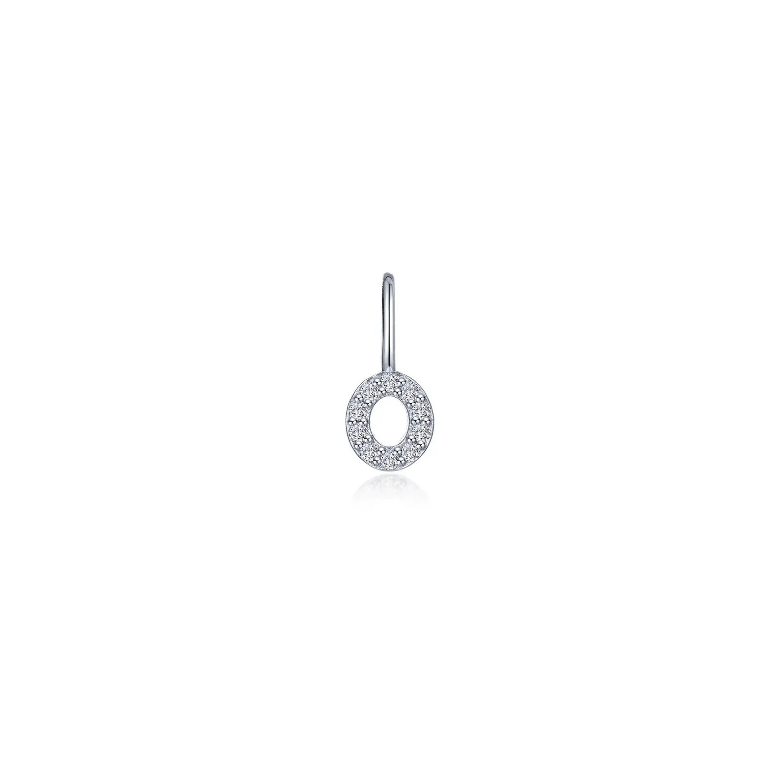 Lafonn Simulated Diamond Letter O Charm Pendant P2040CPO