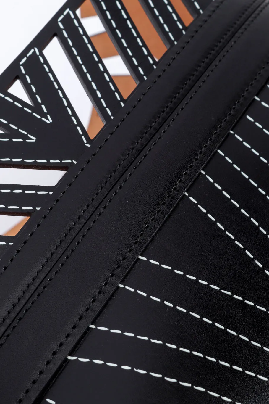 Leather Cage Corset Belt