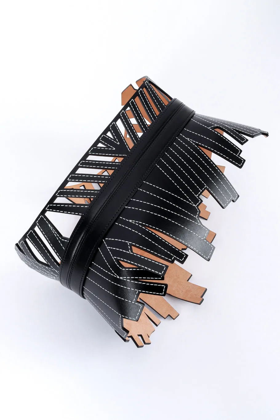 Leather Cage Corset Belt