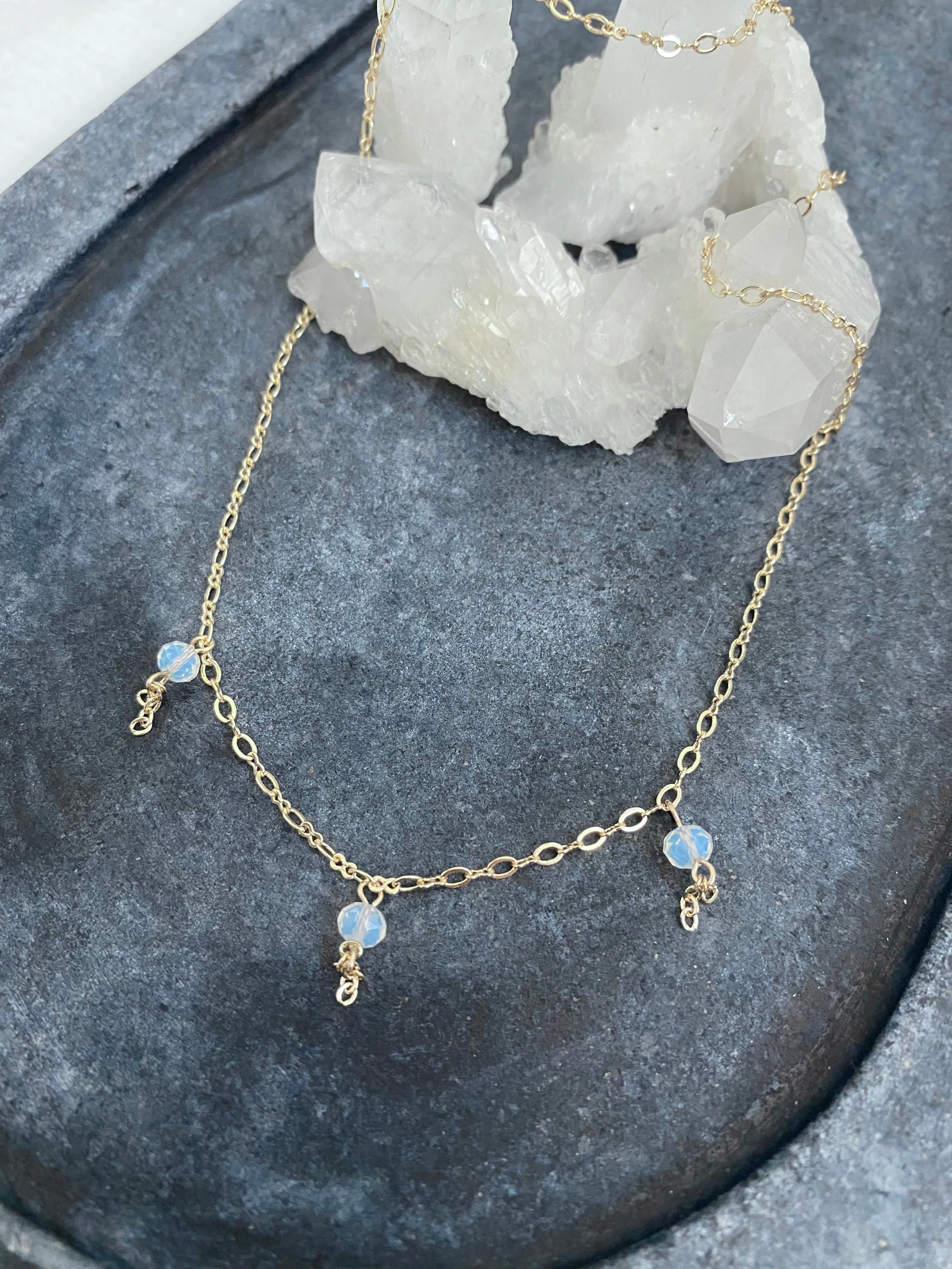 Leila Bead Dangle Necklace