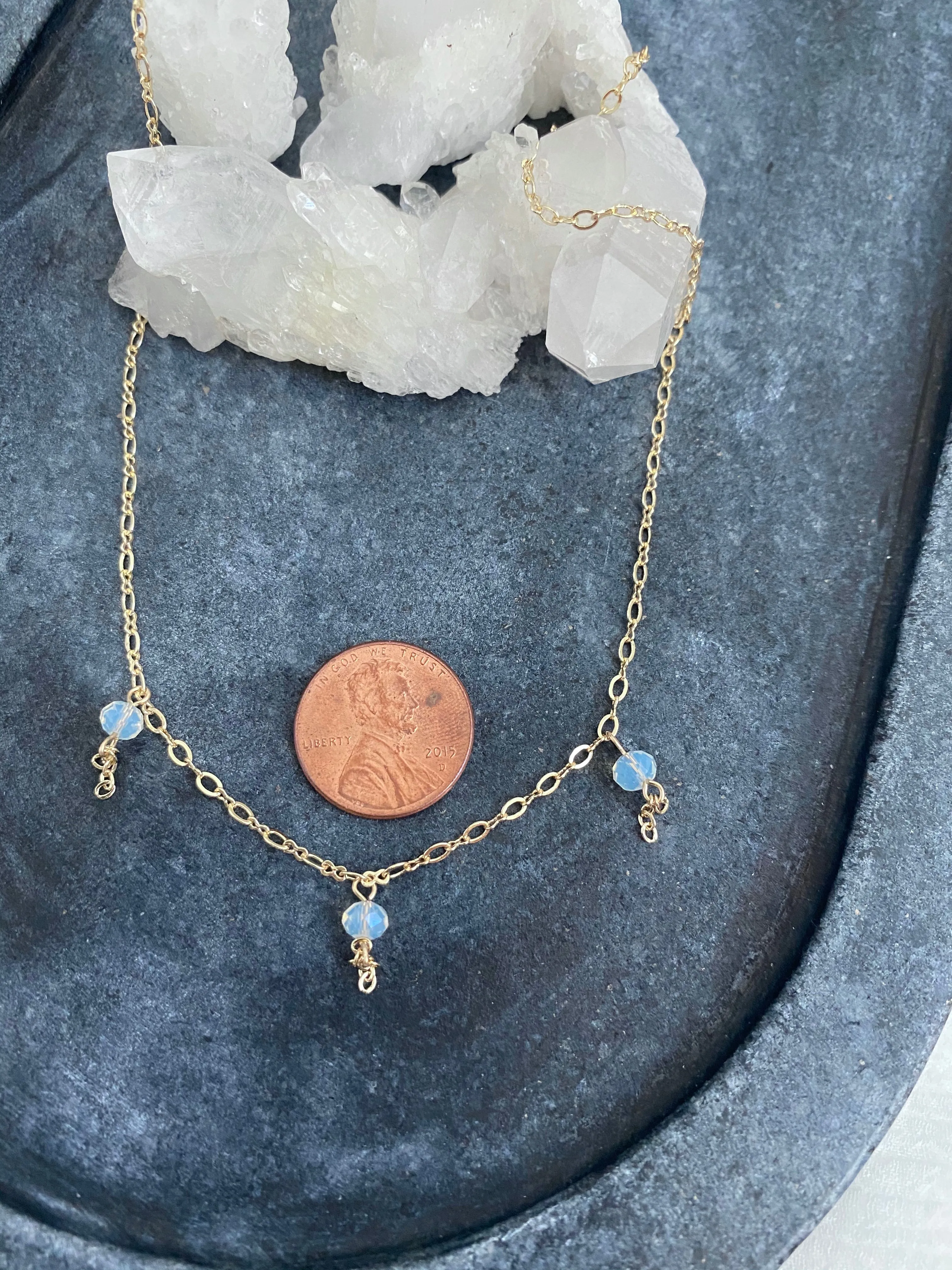Leila Bead Dangle Necklace