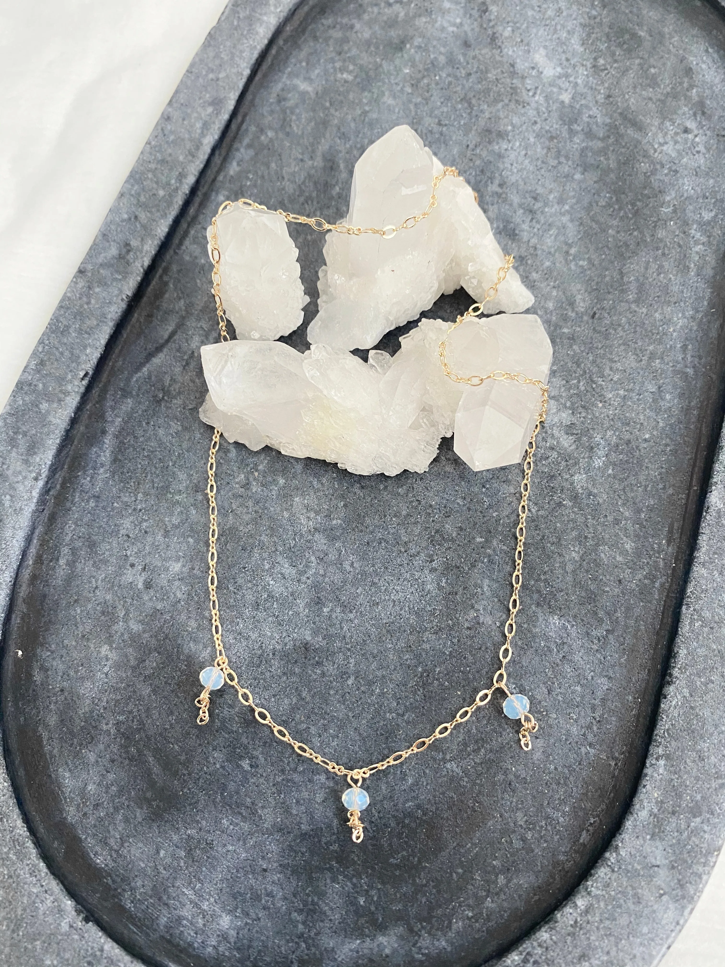 Leila Bead Dangle Necklace