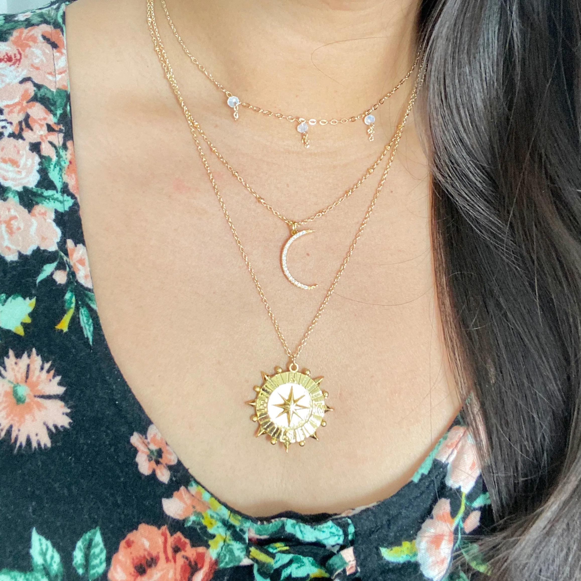 Leila Bead Dangle Necklace