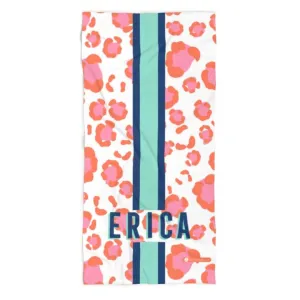 Leopard Spots Pink Beach Towel