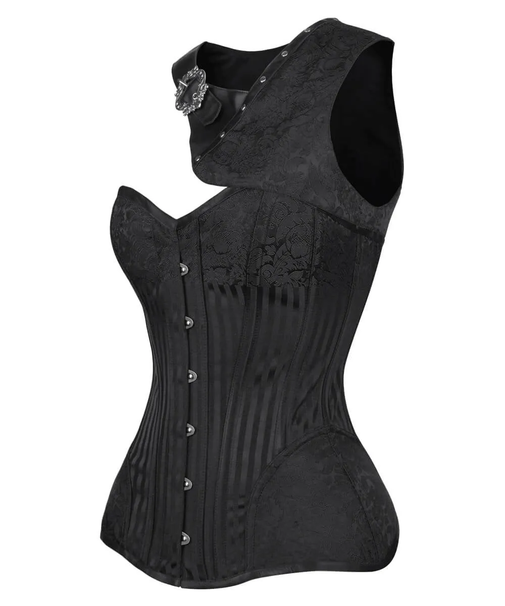 Lera Black Brocade Gothic Corset with Bolero