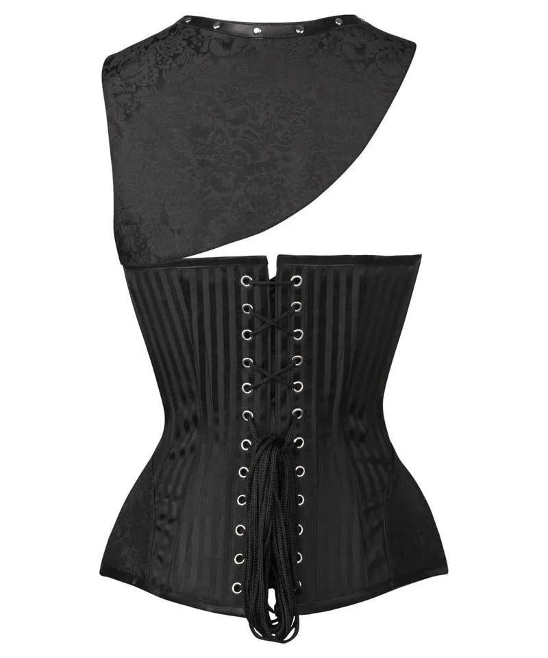 Lera Black Brocade Gothic Corset with Bolero