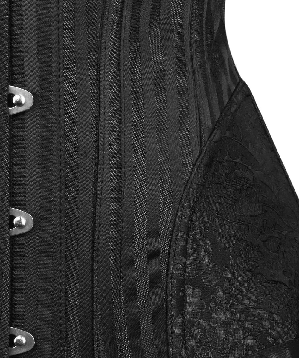 Lera Black Brocade Gothic Corset with Bolero
