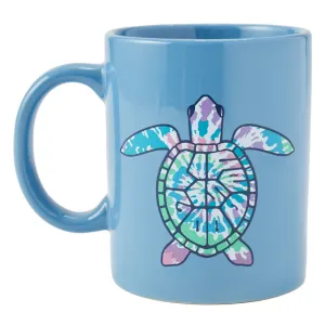 Life is Good Turtle Shell Tie Dye Jake's Mug
