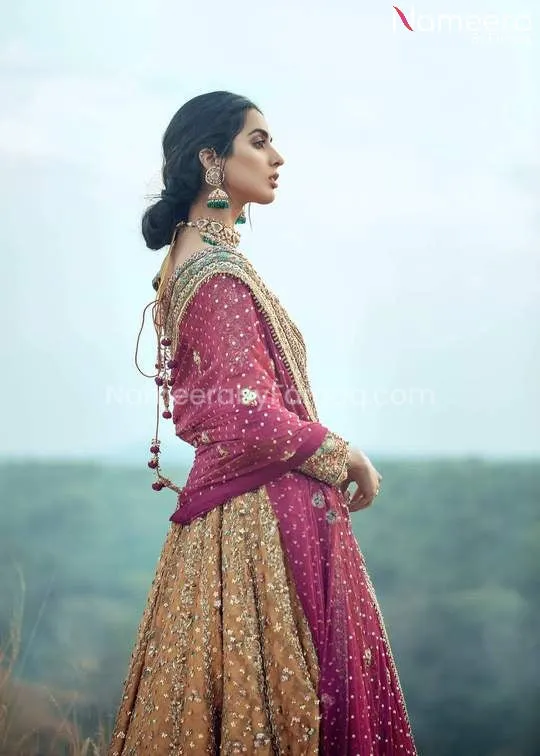Long Frock with Lehenga Bridal Dress Pakistani #BS45
