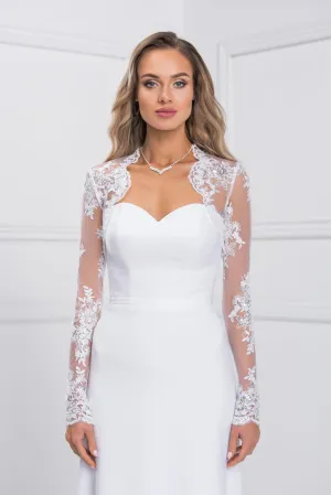 Long Sleeve Lace Bridal Jacket Accessories