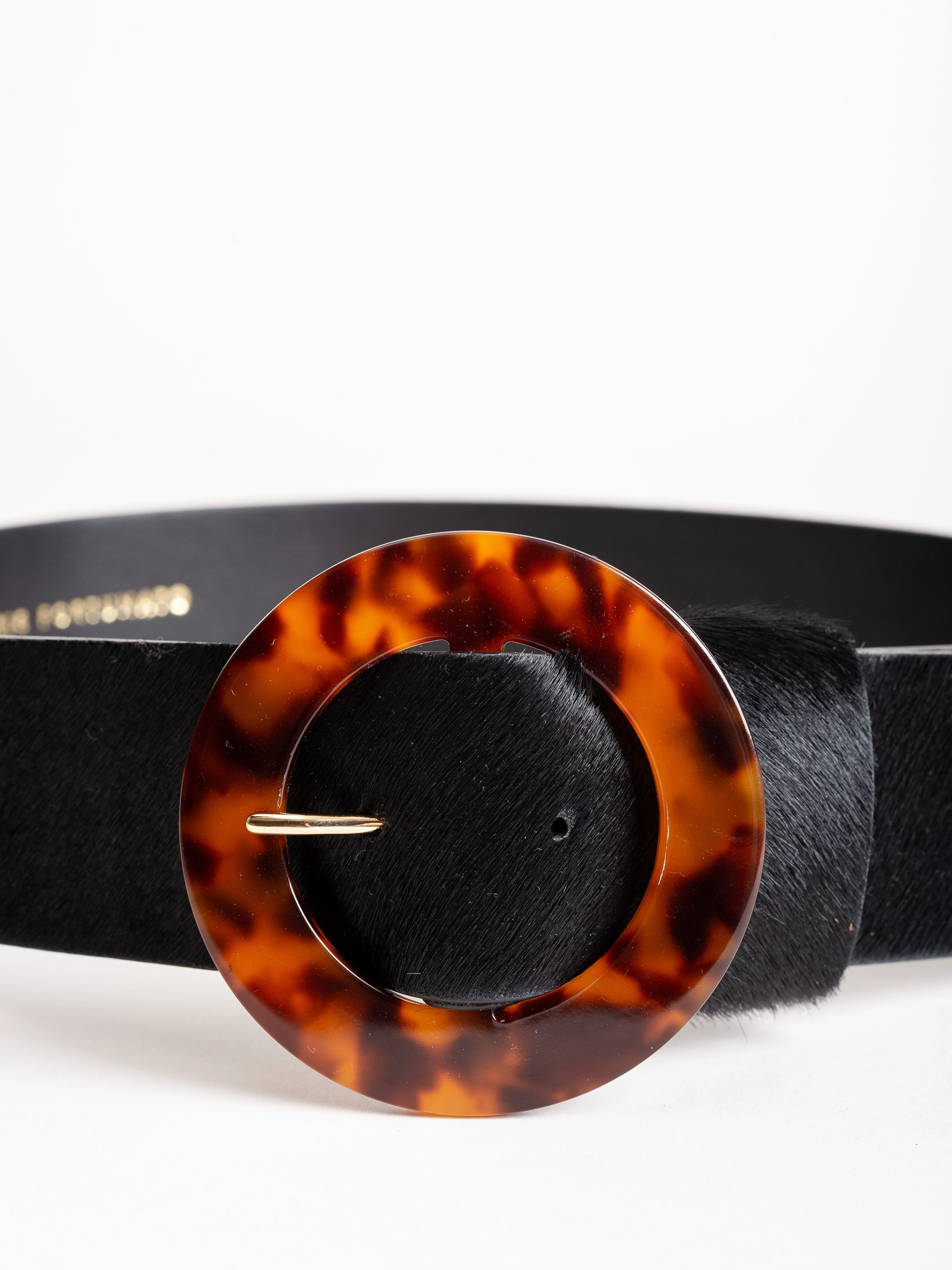 louise belt - tortoise and black