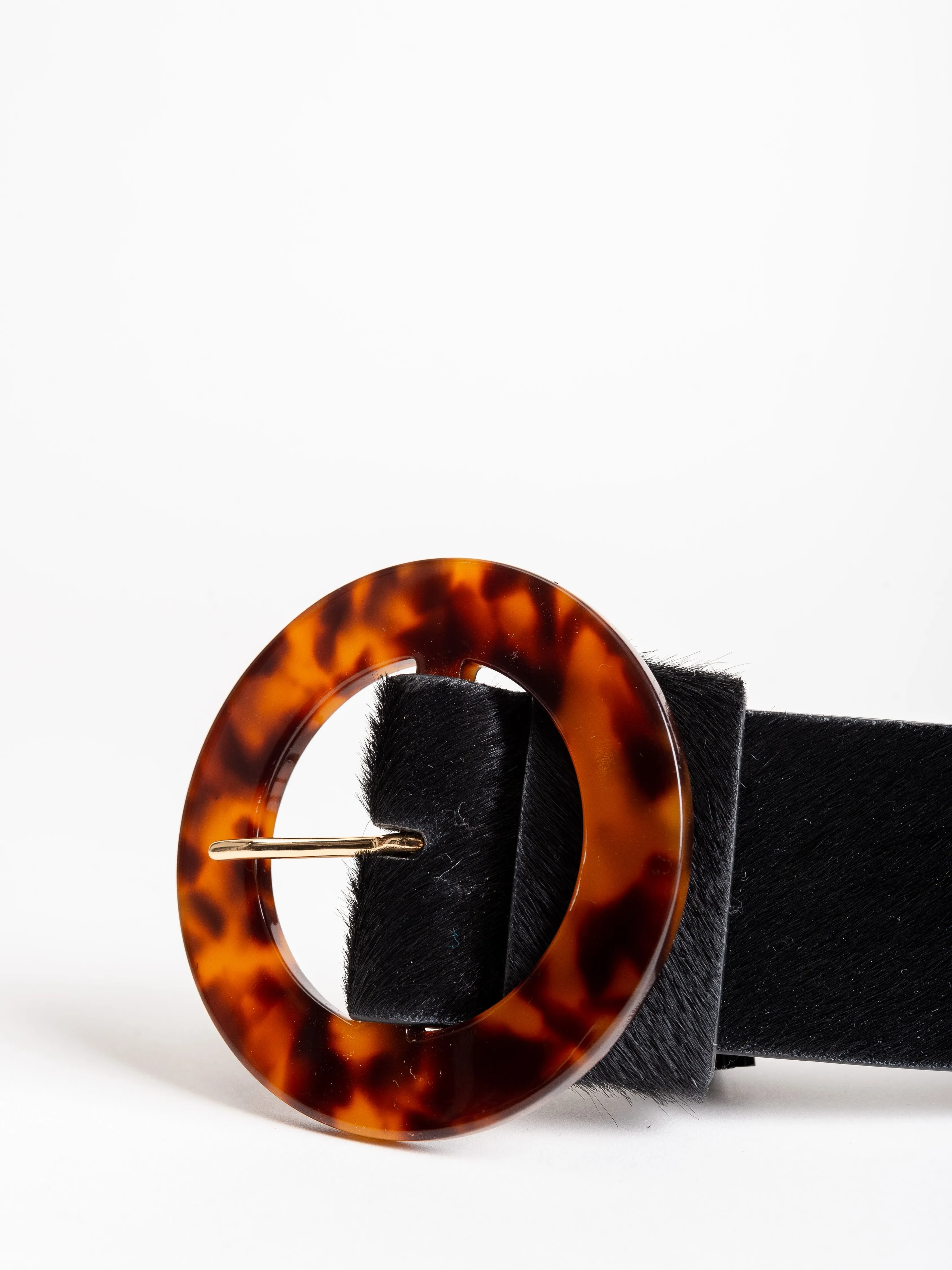 louise belt - tortoise and black