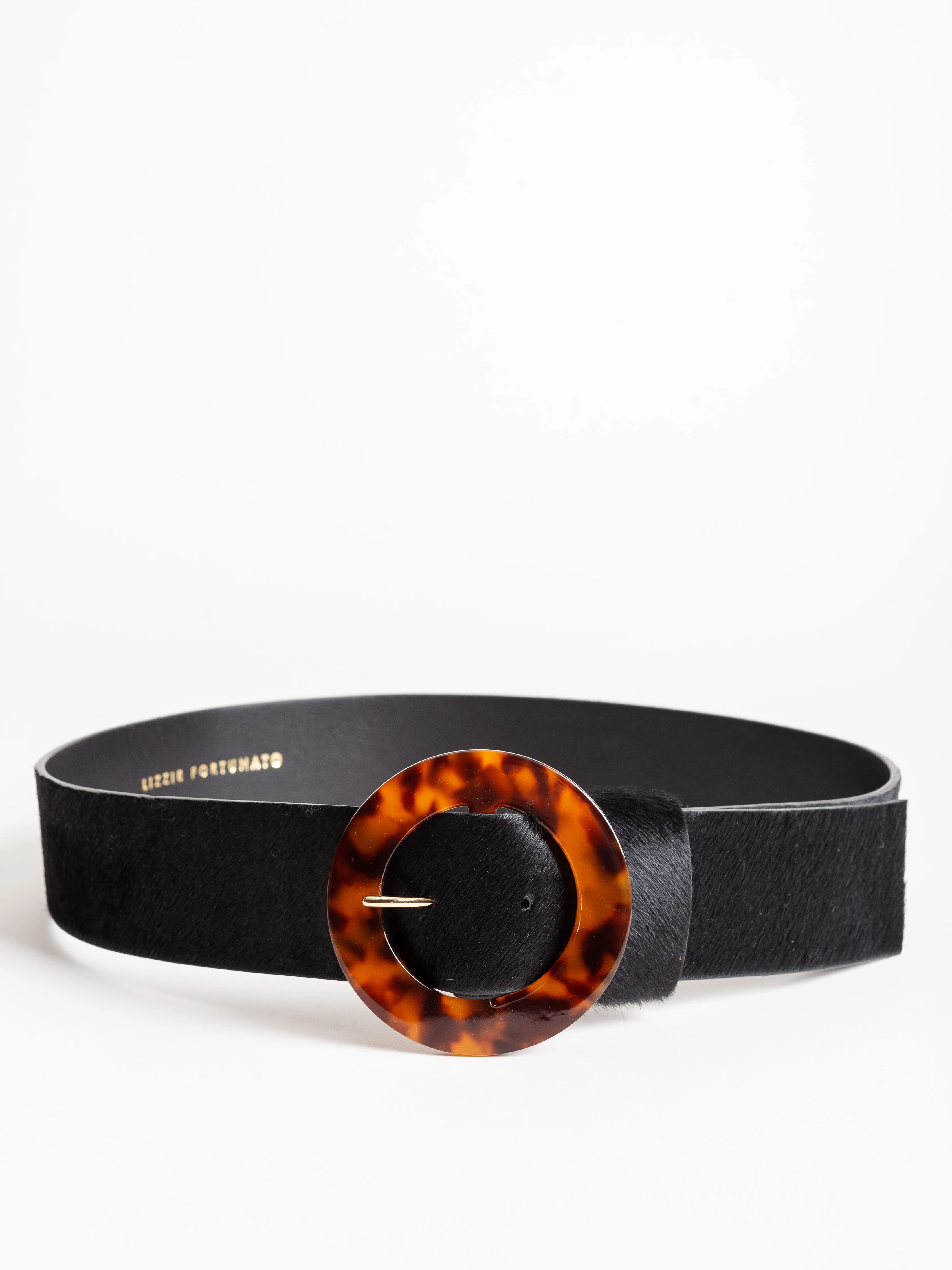 louise belt - tortoise and black
