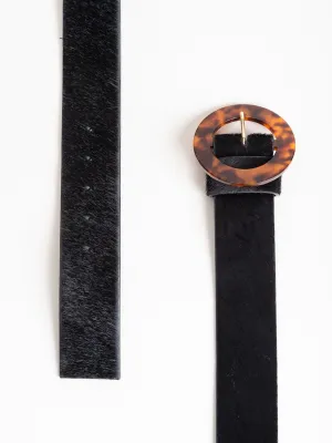 louise belt - tortoise and black