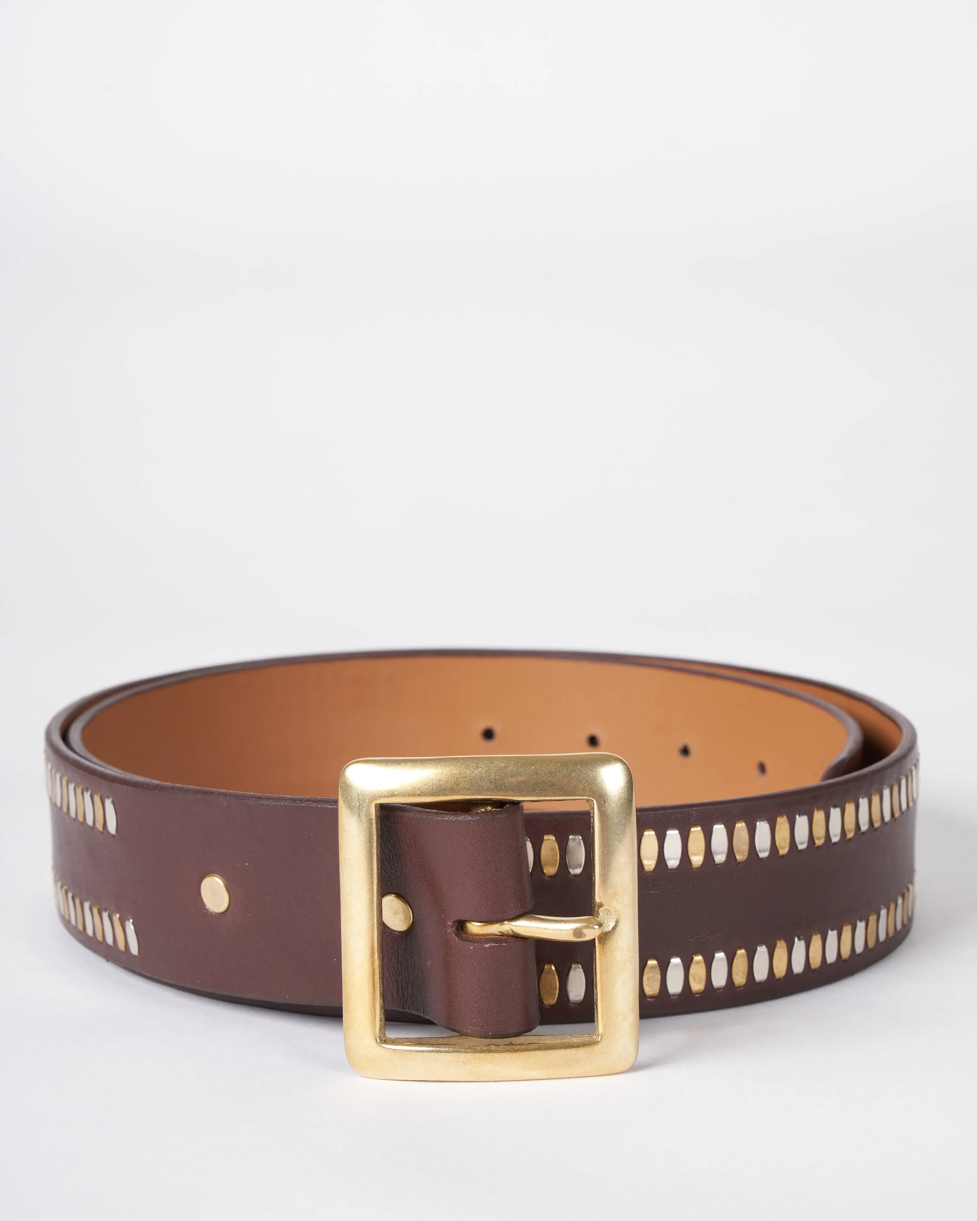 mald belt - brown anniversary leather