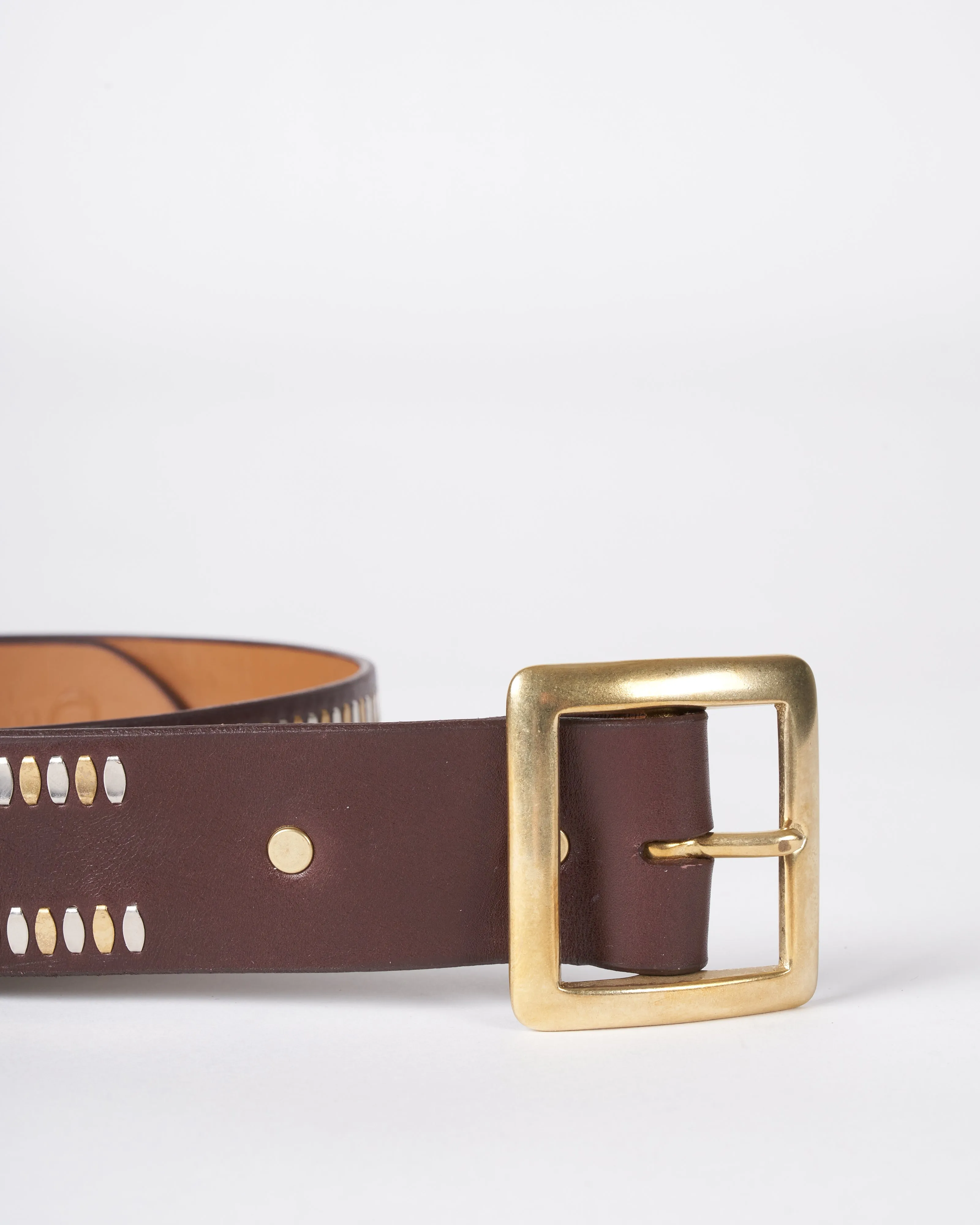 mald belt - brown anniversary leather