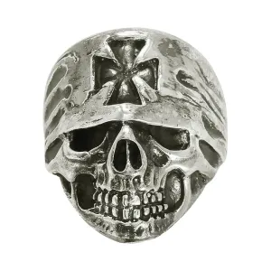 Maltese Cross Skull Ring