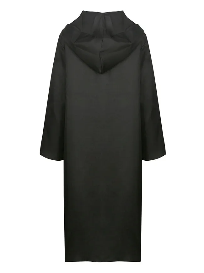 Medieval Steampunk Gothic Robe Cosplay Hooded Cloak Cape