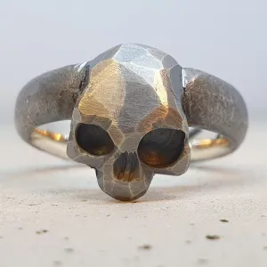 Memento Vivere Skull Ring