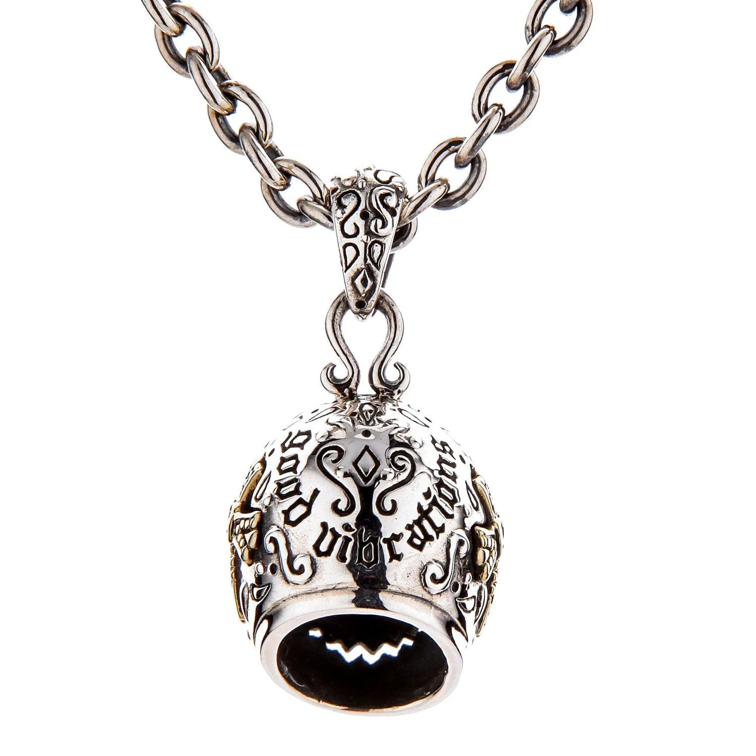 Mexican Lucha Libre Mask Sterling Silver Skull Pendant