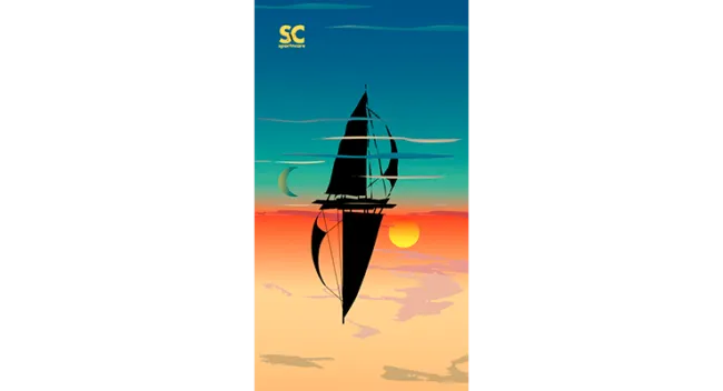 MIRROR SAIL TOWEL