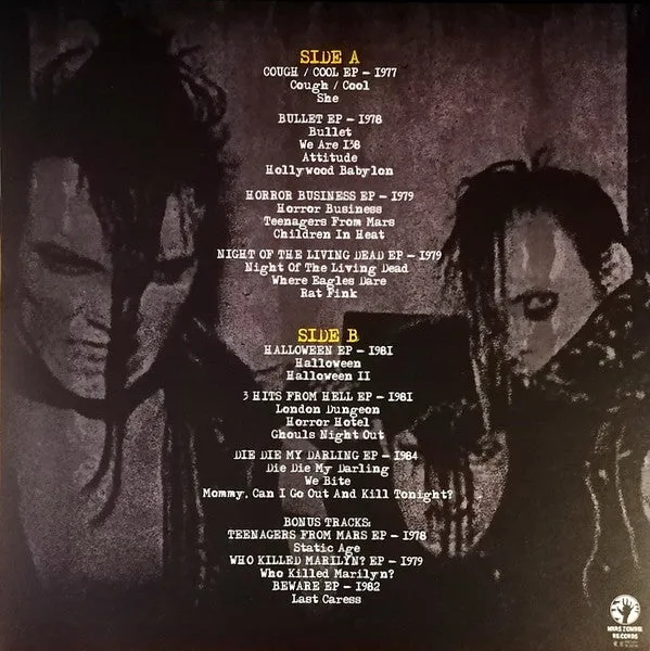 MISFITS - SINGLES COLLECTION '77-'84 Vinyl LP Record *Unofficial Release*