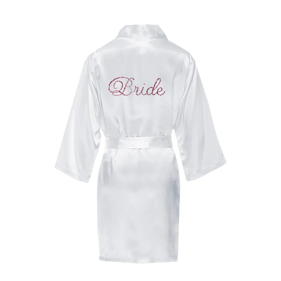 Monogrammed Satin Girls Robe