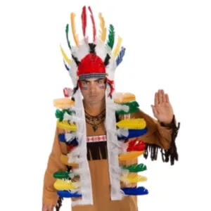 Multi-coloured Feather Headdress