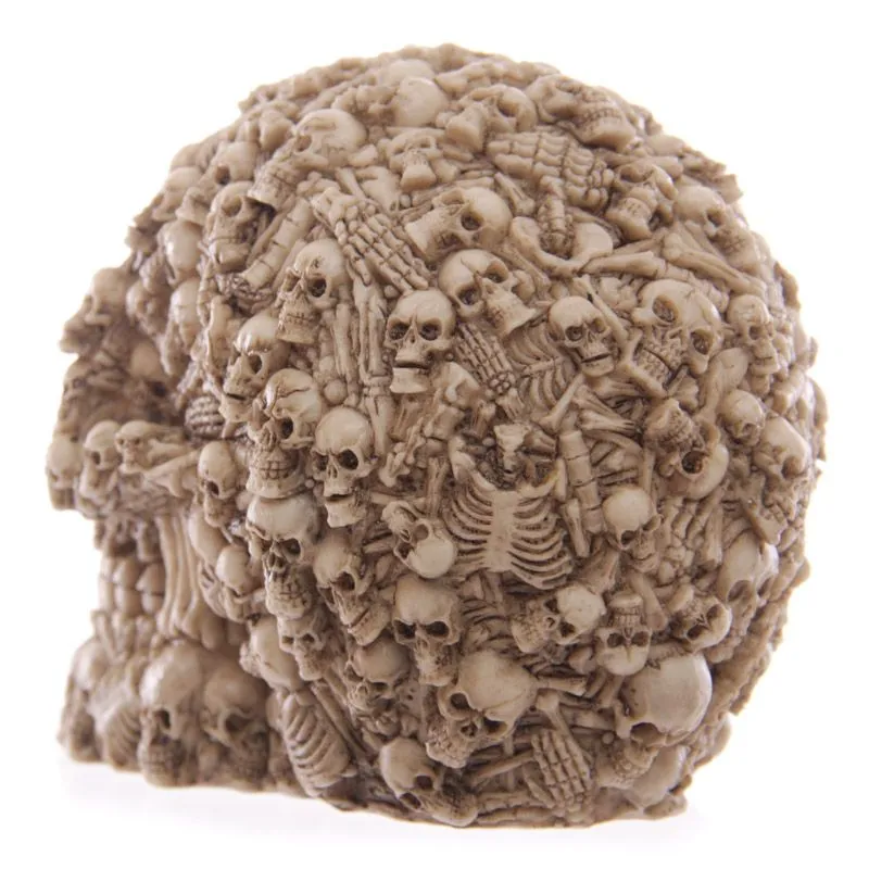 Multiple Skulls Head Decoration