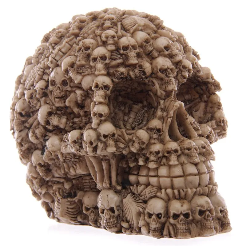 Multiple Skulls Head Decoration