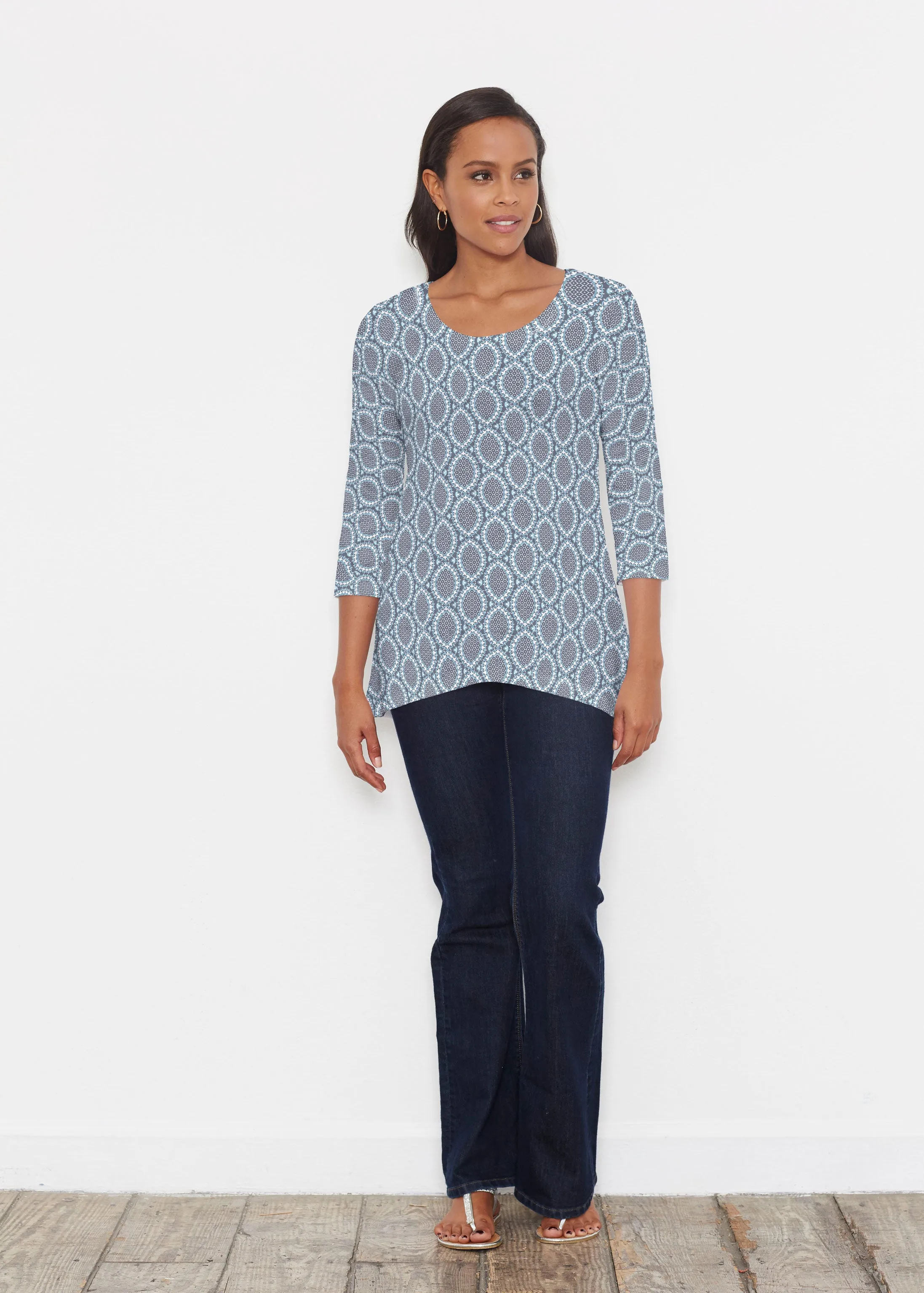 Namaste Lace (13370) ~ Katherine Hi-Lo Thermal Tunic