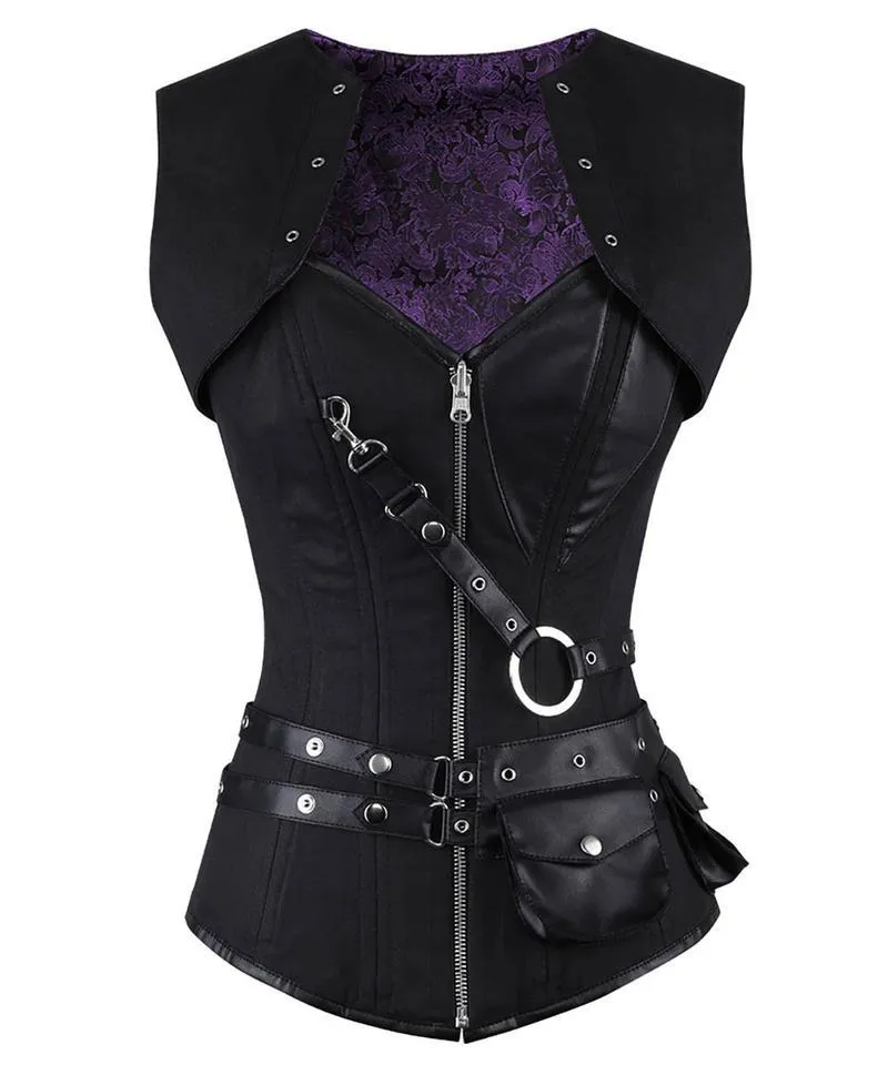Naneelia Gothic Overbust Reversible Corset