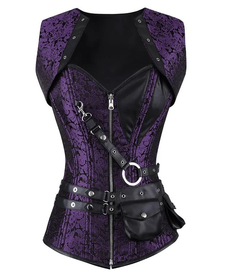 Naneelia Gothic Overbust Reversible Corset