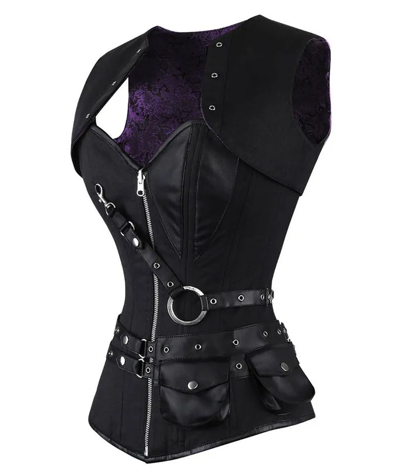 Naneelia Gothic Overbust Reversible Corset