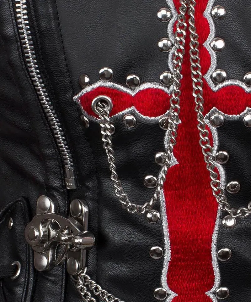 Nastasya Embroidered Overbust Corset with Hanging Chain