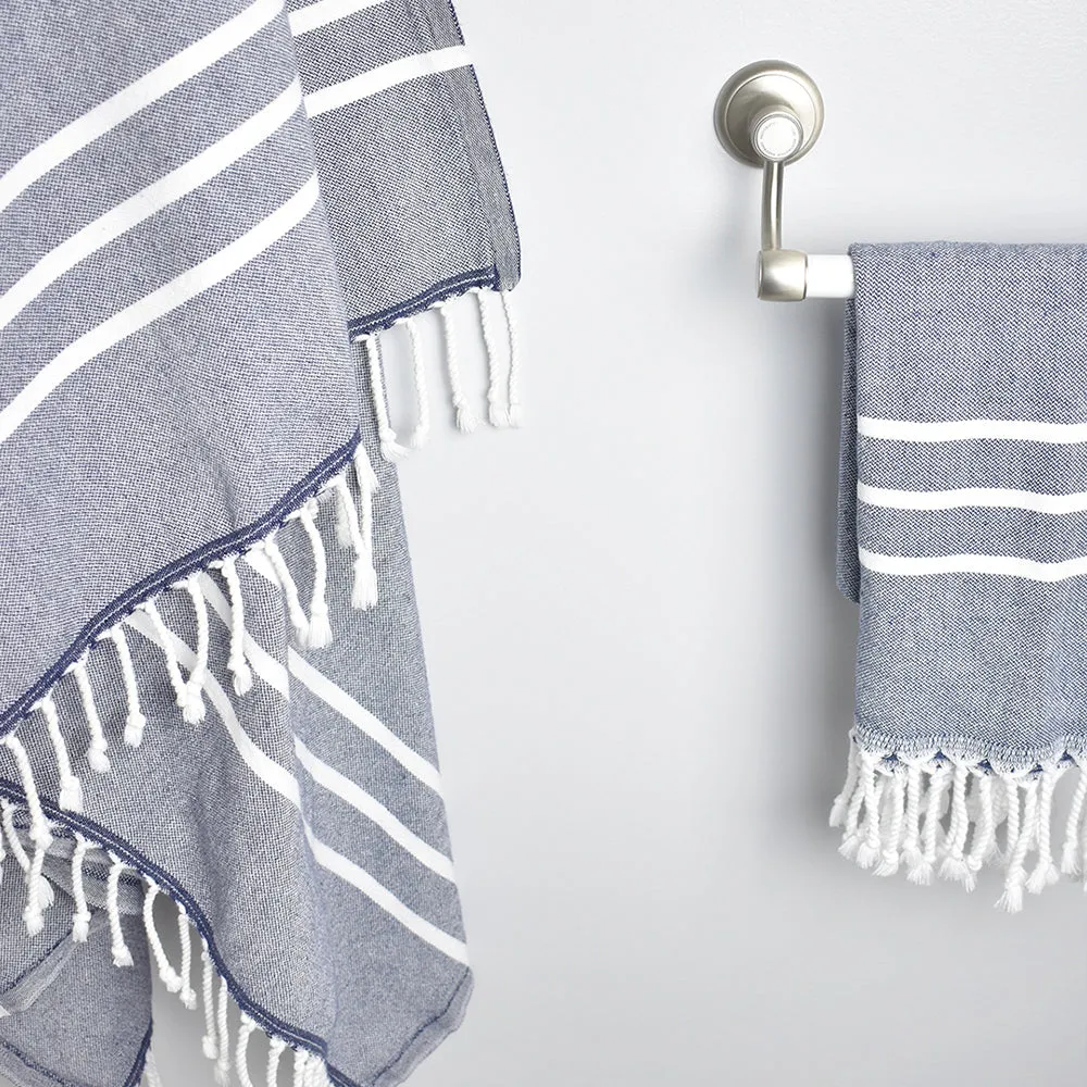 Navy Bath Towel – Antiochia Collection
